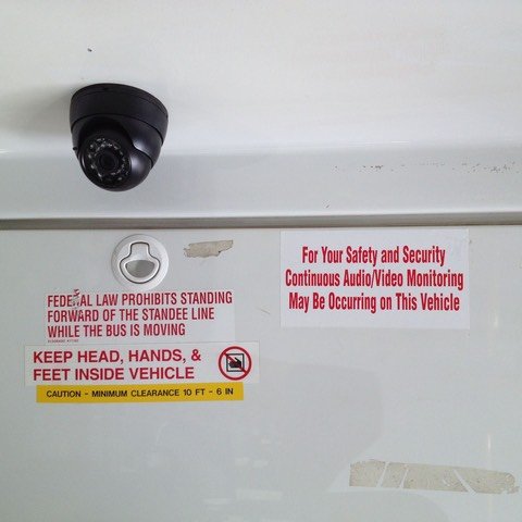 Adult Senior Day Care Assisted Living bus security camera system front cam